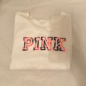 PINK Long Sleeve Campus Tee